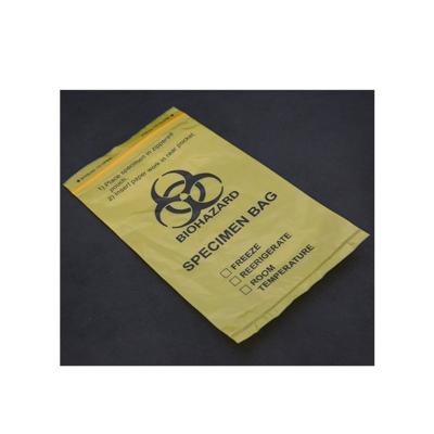 China Recyclable Lab Specimen Transport Bags 3 Wall Biohazard 95 kpa Specimen Bags for sale