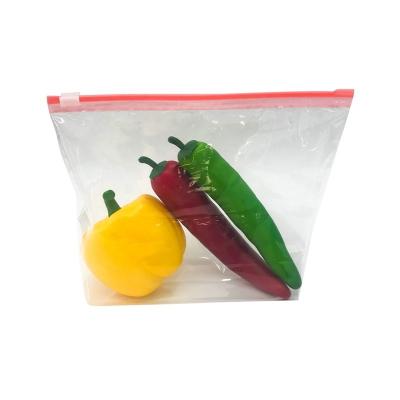 China Recyclable Zip Lock Seal Size Freezer Packing Food Grade LDPE Sandwich Gallon Quart Plastic Slider Bag for sale