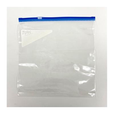 China Recyclable Resealable PE Food Storage Packaging Plastic Zipper Bags Custom Sliders Zip Lock Bag With Logo for sale