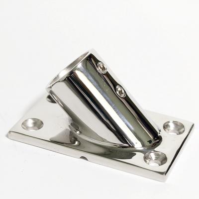 China Rectangular Stainless Steel 316 Sailboat Pipe Bottom Bracket Base for sale