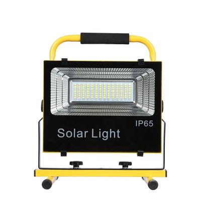 China Portable Garden 100w Hand Emergency Integrated All In One Led Solar Flood Light Camping Fishing Lamp Lighting SMD USB Charging Cable for sale