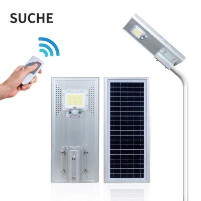 China Best Selling Eco-Friendly 100w Small MOQ Solar Road Outdoor Lights Garden All In One Solar Street Light for sale