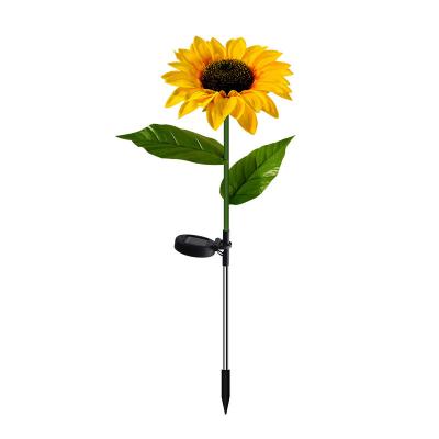 China 2022 Solar Garden Sunflower Light Landscape Lamp Garden Lawn Pathway Sunflower Light for Garden Decoration for sale