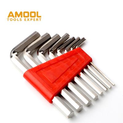 China Household Tool Kit Factory Stainless Steel Allen DIY Tools / Hex Wrench L Type Wrench Spanner Sets Hex Wrench Set for sale