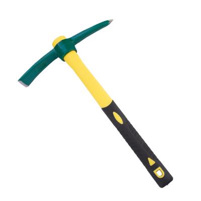 China 2021 High Quality Hot Selling Garden High Carbon Steel Pickaxe With Fiberglass Handle DIY Tools for sale