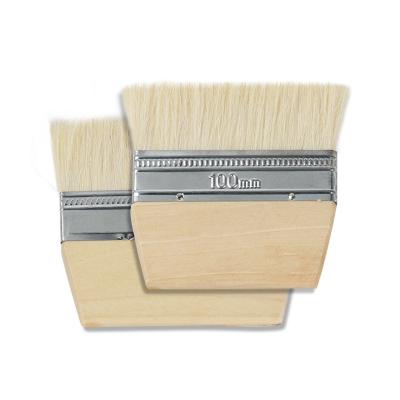 China 2021 Short Handle Custom Short Handle Paint Brushes Short Handle Design Painting Function Painter Tools Wooden Handle for sale