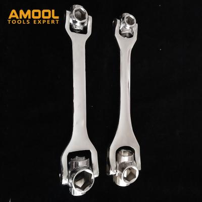 China High Quality 8 in 1 Socket Wrench 12-19mm Steel Wrench Tool Multi Tool DIY Tools for sale