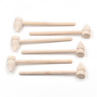 China Durable Life Mini Wooden Hammer Chocolate Candy Making Mallet Pounding Toy Cute Beating Toys for Boys Girls for sale