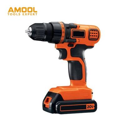 China Wood/Iron/Steel/Gypsum/Tile/Plastic/Aluminum/Screw/Mah 1300 Cordless Orange Drills Max Torque 30Nm Electric Impact Drill Battery Power Glass Craft Power Led Indicator for sale