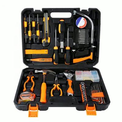 China Extensive 102 Pieces Hammer Plastic Tools Kit For Home Maintenance Bike Repaire Tool Kit Tool Box Hardware for sale