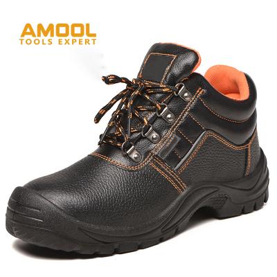 China Steel Industry 2021 S1P Genuine Leather Safety Shoes for sale