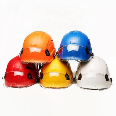 China Building and Construction Projects Light Up Adjustable Size Mens Construction Work Masks Rescue Mounting Safety Breathable Helmet for sale