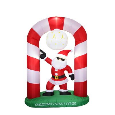 China Factory Direct Selling Home Indoor Outdoor Welcome New Year Inflatable Christmas Doorway Arch For Celebration for sale