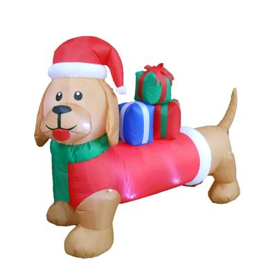 China Dachshund Weiner Dog Model Funny Inflatable For Outdoor Christmas Holiday Decoration Indoor Outdoor Home Xmas New Year Long Body for sale