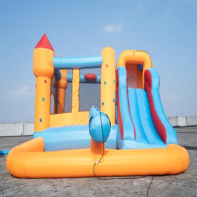 China Outdoor Entertainment Kids Jumping Castle, Inflatable Colorful Bouncer, Inflatable Castle With Slide And Water Pool for sale