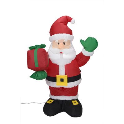 China OEM Home Indoor Outdoor Factory Christmas New Year Claud Santa Claus Life Size Out Door Inflatable Christmas Decoration for sale