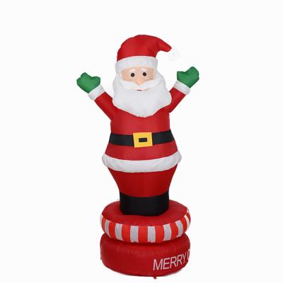 China Wholesale Black Custom Outdoor Indoor New Year Home Inflatable Christmas Inflatables Lighted Santa Claus Christmas for sale