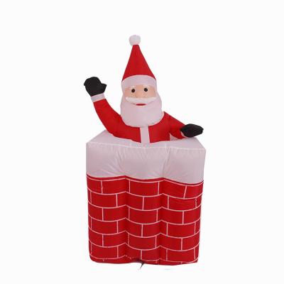 China New Year Indoor Outdoor Home Christmas Decoration Wholesale Reindeer Inflatable Santa 12ft Inflatable Explosion Santa for sale