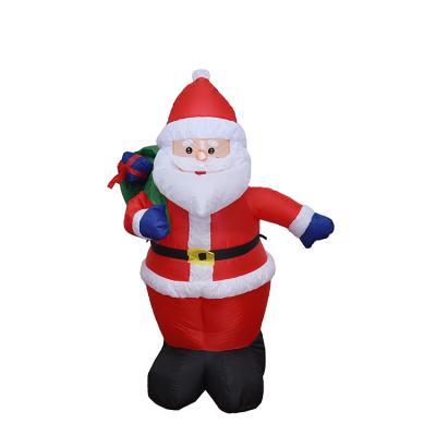 China Wholesale Indoor Outdoor 6m Christmas Home New Year Holiday Santa Claus Inflatable Floating Airplane for sale