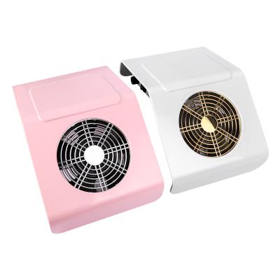 China New 40W Power Nail Fan Art Salon Suction Dust Collector Plastic Strong Electric Nail Vacuum Cleaner Nail Dust Collector for sale