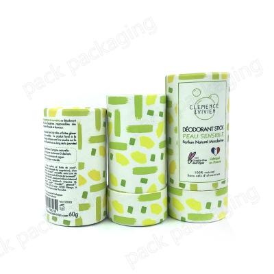 China Universal Recyclable Wax Paper Liner 0.5oz Lift Up Tube Solid Perfume Container Food Grade Cardboard Empty Lip Balm Tube Packaging for sale