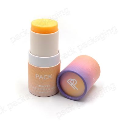 China Recyclable 1.7 oz 50g Paw Balm Containers Refillable Plastic Twist-Out Empty Tube For Deodorant Stick Natural Cosmetics for sale