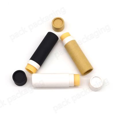 China 100% Recyclable Eco-friendly Biodegradable Lip Balm Tube Lip Balm Tube Packaging Cardboard Cosmetic Custom Lift Up The Tube for sale