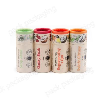 China Good Quality Recyclable Promotional Eco-friendly Cardboard Container Deodorant Lip Balm Cosmetic Paper Tube Packaging for sale