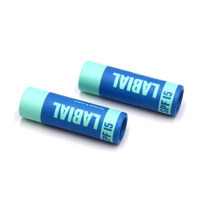 China Recyclable Biodegradable Empty Lip Balm Packaging Paper Lift Up Tube for sale