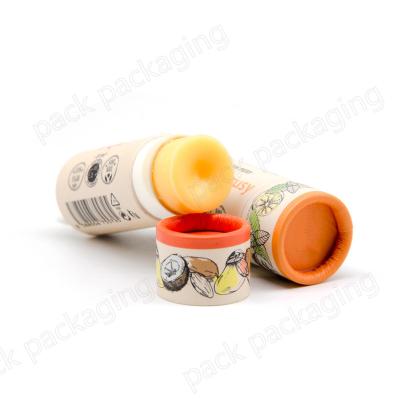 China Eco Friendly Recyclable 10Ml Lip Balm Container Packaging Lift Up Paper Tube for sale