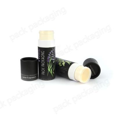 China Recyclable High Quality 15G Lip Balm Twist Up Paper Tube For Women for sale