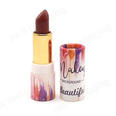 China Chinese Manufacturer Recyclable Eco Friendly Twisted Up Cardboard Lip Balm Lipstick Container for sale