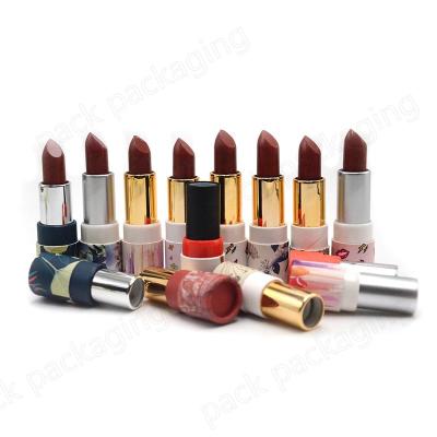 China Round Shape Recyclable Lipstick Tube & Case Plastic Insert Empty Single Lipstick Twist Up Interesting Mini Paper Tube Lipstick Container for sale