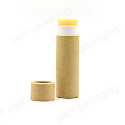 China 2 Oz Recyclable Biodegradable Lip Balm / Lip Glosses Lift Paper Tube for sale