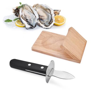 China Kitchen IN STREAM Heavy Duty Oyster Opener Shelling Tool Oyster Opening Knife With Large Non-slip Handle for sale