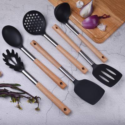 China Sustainable Set of 6 Kitchen Nylon Utensils in South Africa Wholesal Kitchen Utensil Cookware Made in USA for sale