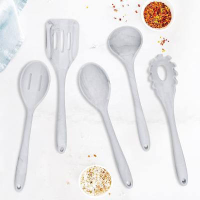 China Sustainable Food Grade BPA Free Silicone Kitchen Gadgets Utensil Heat Resistant Set for sale