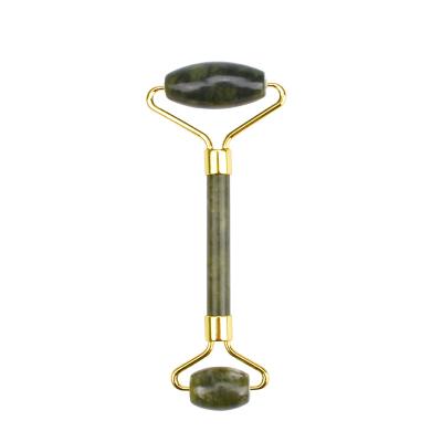 China Factory Price Selling Face Eye Face Neck Arm Body Massager Jade Gemstone Hot Handheld Green Handheld Face Roller for sale