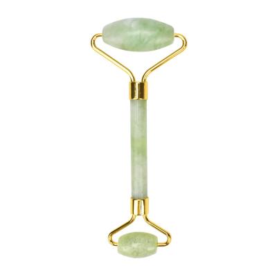 China Hand held in stock! Low price private label high quality anti aging face lift jade face roller natural stone massage for sale