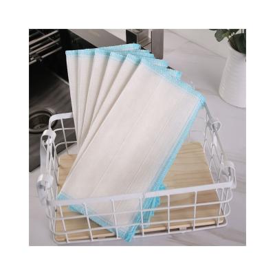 China Durable China Factory Supplies Gauze Diapers Janitor Durable White Cotton Wiping Cleaning Cloths for sale