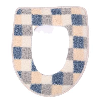 China Durable Thicker Soft Warmer Fabric Bathroom Toilet Seat Stretch Washable Hood Pads for sale