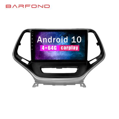 China Android Car Dvd Radio Barfond 2 Din Auto Radio Rearview Car Multimedia Player 9 Inch Touch Screen Stereo For Jeep Cherokee 5 2014-2018 for sale