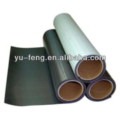 China Industrial magnet flexible magnet sheet with adhesive, 0.5mm thick, 12mm wide, 24mm length adhesive plastic sheets for sale