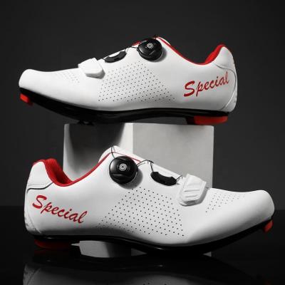 China Anti-odor Fashion Logo Customize Professional Cycling Shoes White Unisex Waterproof Durable Road Brake for sale