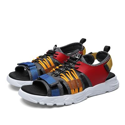 China 2021 Luxury Fabric + Strap Style Designer Boy Beach Men Sport Shoes Summer Sandals for sale