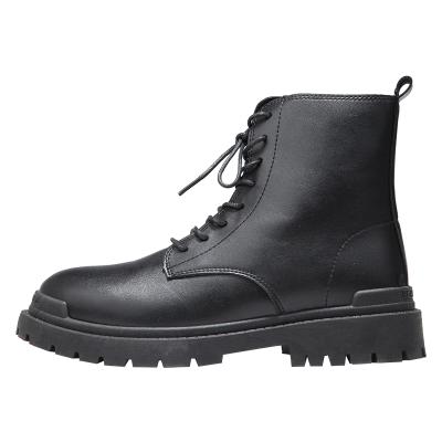 China British Style Waterproof Explosive Locomotive Ankle Boots Leather Men's Shoes for sale