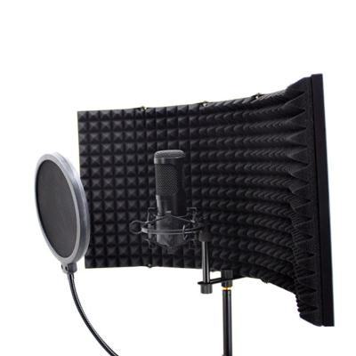 China Wholesale Recording Microphone Studio Mic Windshield Portable Vocal Booth Accessories Microphone Isolation Sound Shield for sale