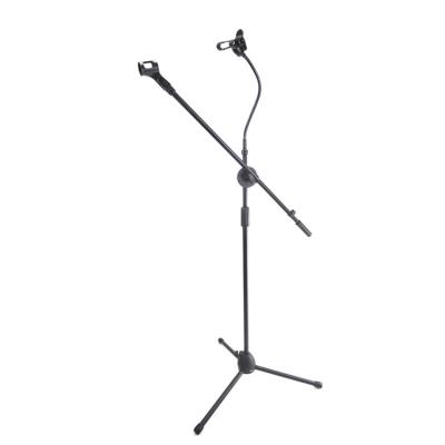 China Professional Clip Live Microphone Stand Portable Mic Stand With Mobile Phone Studio Accessories Floor Stand Wholesale Microphone Holder for sale