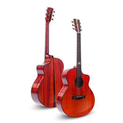 China Acoustic Guitar Chinese Professional High Quality Solid Body Mahogany Folk Guitar Acoustic Guitar For Sale for sale