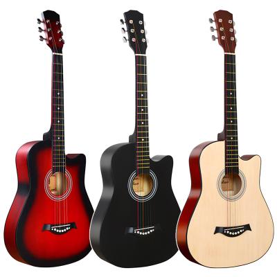 China Exquisite Beginner Acoustic_Acosutic_Guitar Mahogany Musical Instrument String Acoustic Guitar 6 38 Inch Acoustic Guitars for sale